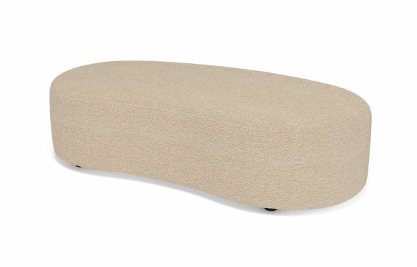 POUF HARICOT TAUPE